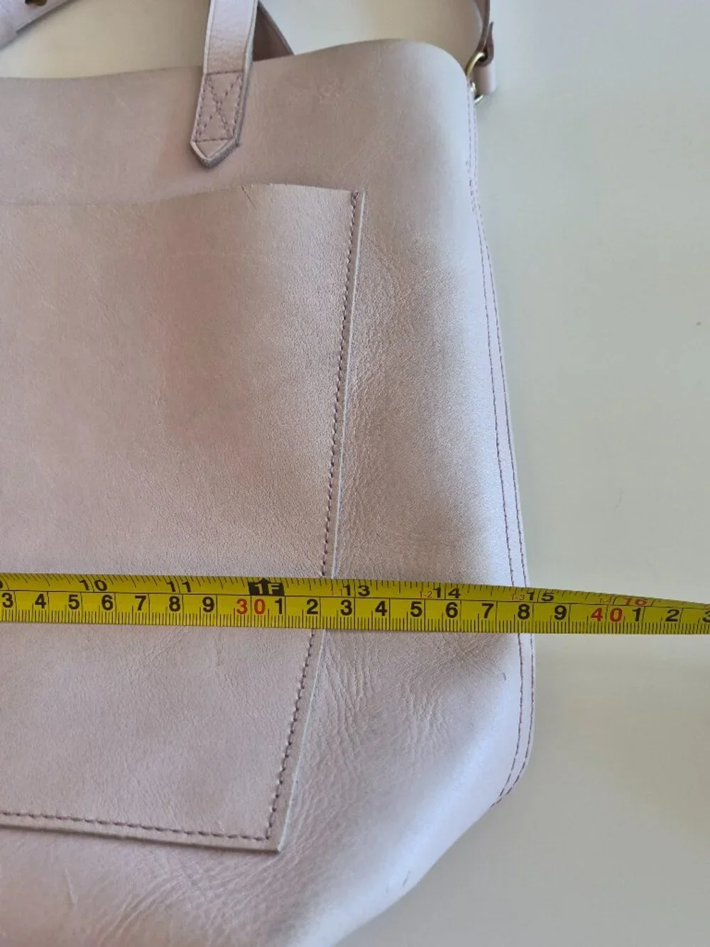 Madewell Medium Transport Tote Blush Pink Leather Shoulder Crossbody Bag
